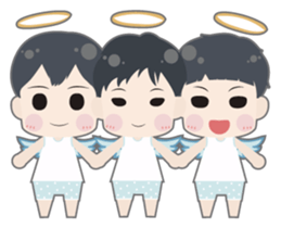 Not one!Nor two!We are three! sticker #6199284