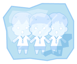 Not one!Nor two!We are three! sticker #6199316