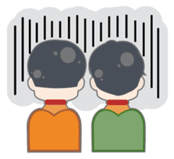 Not one!Nor two!We are three! sticker #6199317