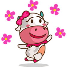 Mira the sweet cow sticker #6199481