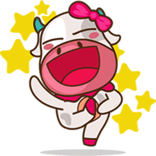 Mira the sweet cow sticker #6199485