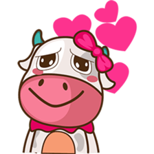 Mira the sweet cow sticker #6199487