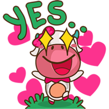 Mira the sweet cow sticker #6199494