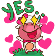 Mira the sweet cow sticker #6199494