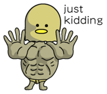 Chickman & chick English version sticker #6199803