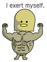 Chickman & chick English version sticker #6199804