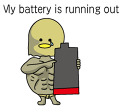 Chickman & chick English version sticker #6199805