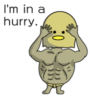 Chickman & chick English version sticker #6199810