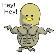 Chickman & chick English version sticker #6199813