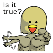 Chickman & chick English version sticker #6199835