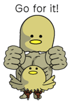 Chickman & chick English version sticker #6199836