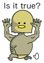 Chickman & chick English version sticker #6199839