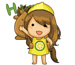 Lemon & animals sticker #6200200