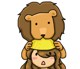 Lemon & animals sticker #6200220