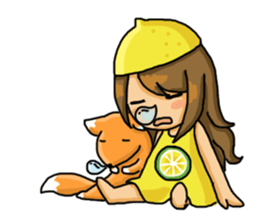 Lemon & animals sticker #6200224