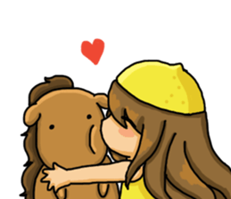 Lemon & animals sticker #6200239