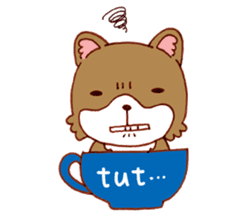 Cup doggy (English version) sticker #6201367
