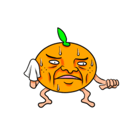 Middle-aged man of oranges sticker #6201408