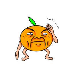 Middle-aged man of oranges sticker #6201418