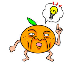 Middle-aged man of oranges sticker #6201422