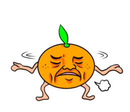 Middle-aged man of oranges sticker #6201428