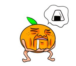 Middle-aged man of oranges sticker #6201430