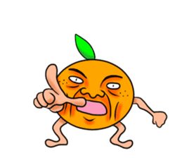 Middle-aged man of oranges sticker #6201432
