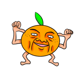 Middle-aged man of oranges sticker #6201433