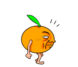 Middle-aged man of oranges sticker #6201434