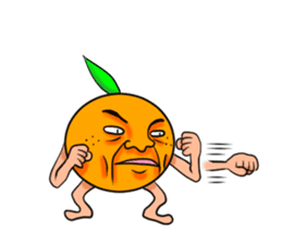 Middle-aged man of oranges sticker #6201436
