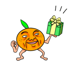 Middle-aged man of oranges sticker #6201438