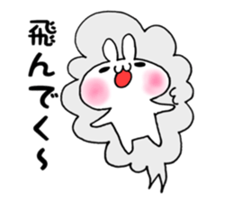 Cloud and rabbit-Breakage sticker #6201562