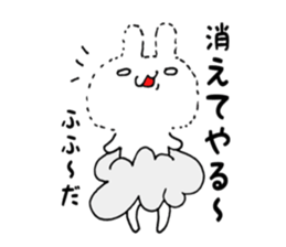 Cloud and rabbit-Breakage sticker #6201589