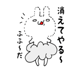 Cloud and rabbit-Breakage sticker #6201589