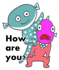 Lucky fish Fuguchan sticker #6201801