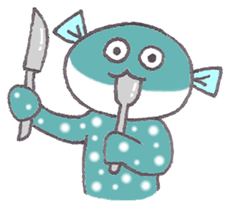 Lucky fish Fuguchan sticker #6201823