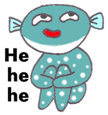 Lucky fish Fuguchan sticker #6201833