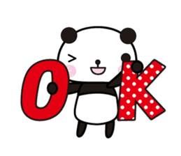 Large character panda sticker #6202284