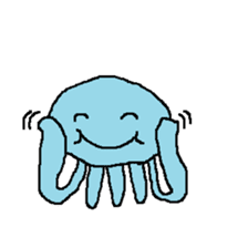 pink & blue jellyfish sticker sticker #6202324