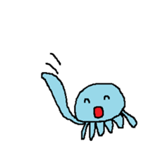 pink & blue jellyfish sticker sticker #6202327