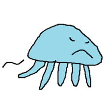 pink & blue jellyfish sticker sticker #6202328