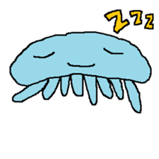 pink & blue jellyfish sticker sticker #6202333