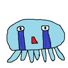 pink & blue jellyfish sticker sticker #6202336