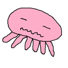 pink & blue jellyfish sticker sticker #6202354