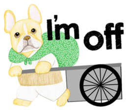 THE Funny French bulldogs (English) sticker #6202563