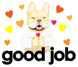 THE Funny French bulldogs (English) sticker #6202565