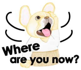 THE Funny French bulldogs (English) sticker #6202573