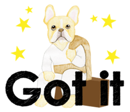 THE Funny French bulldogs (English) sticker #6202579