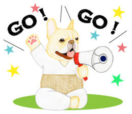 THE Funny French bulldogs (English) sticker #6202588