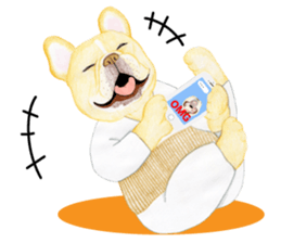 THE Funny French bulldogs (English) sticker #6202592